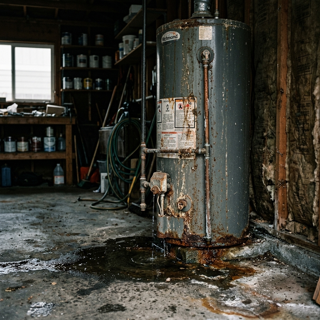 Corroded water heater - escondido plumbing
